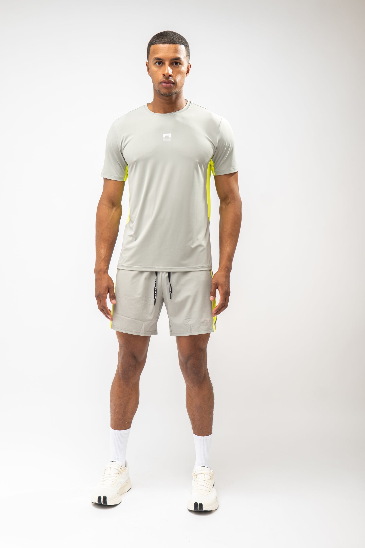 Reflect® men's training kit in grey — full front view