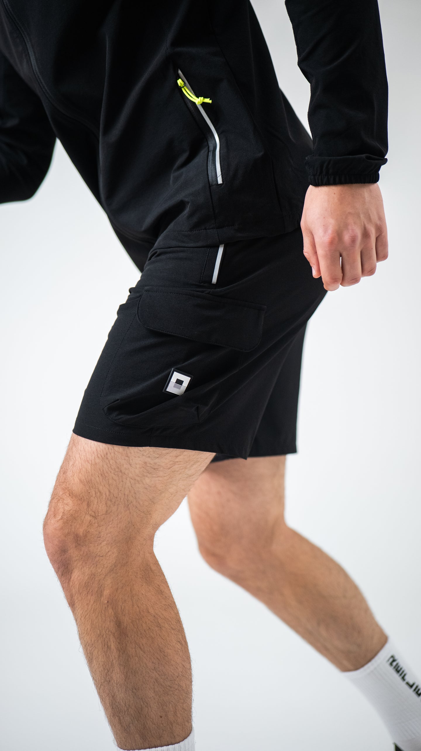 Black Cargo Short Woven Capsule