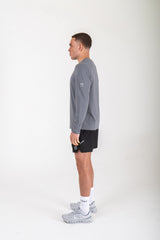 Reflect® Long Sleeve T-Shirt Grey worn on model — lifestyle