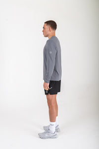 Reflect® Long Sleeve T-Shirt Grey worn on model — lifestyle