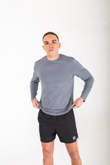 Reflect® Long Sleeve T-Shirt Grey — side view