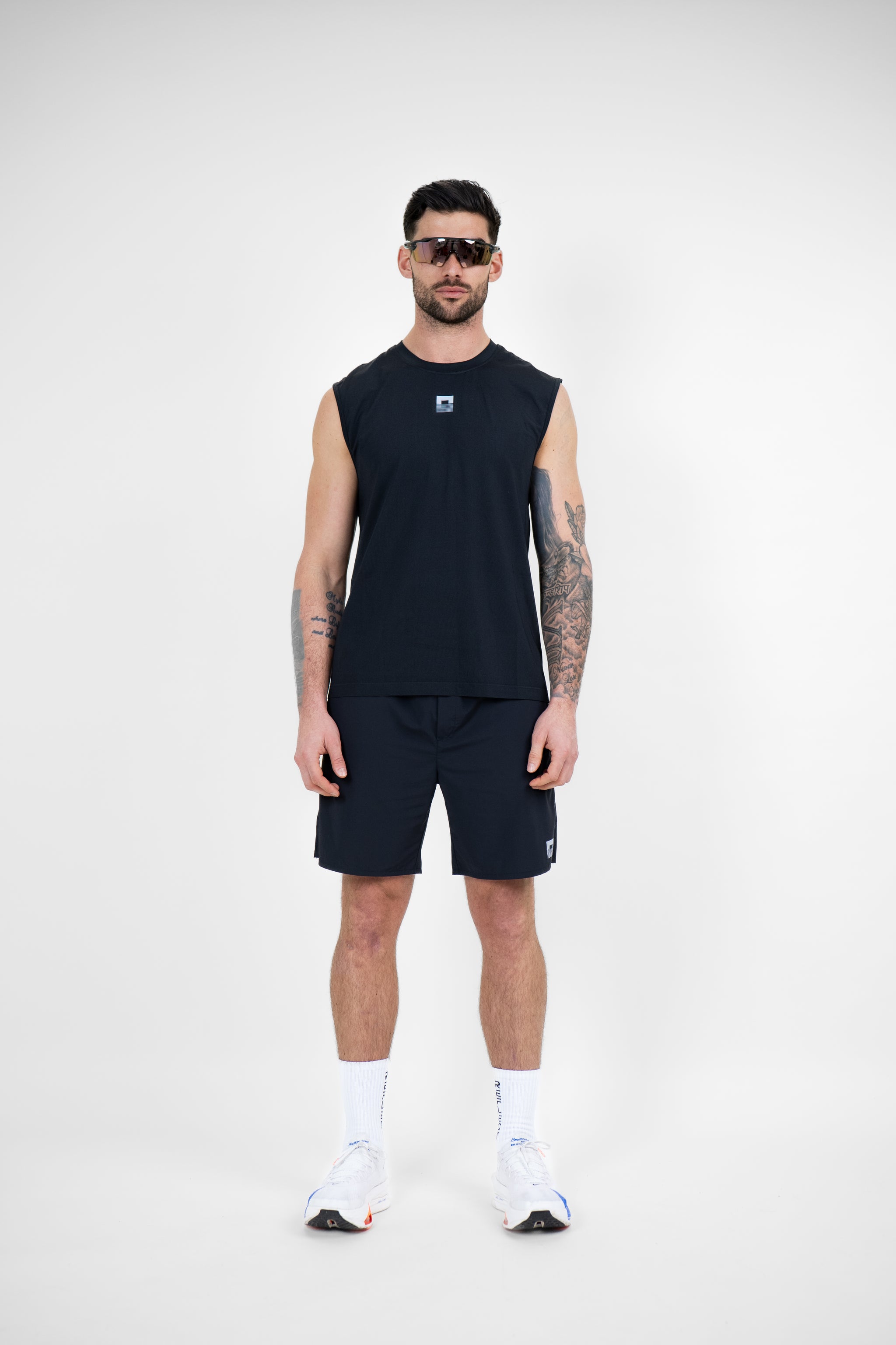 Seamless Black Tank Top