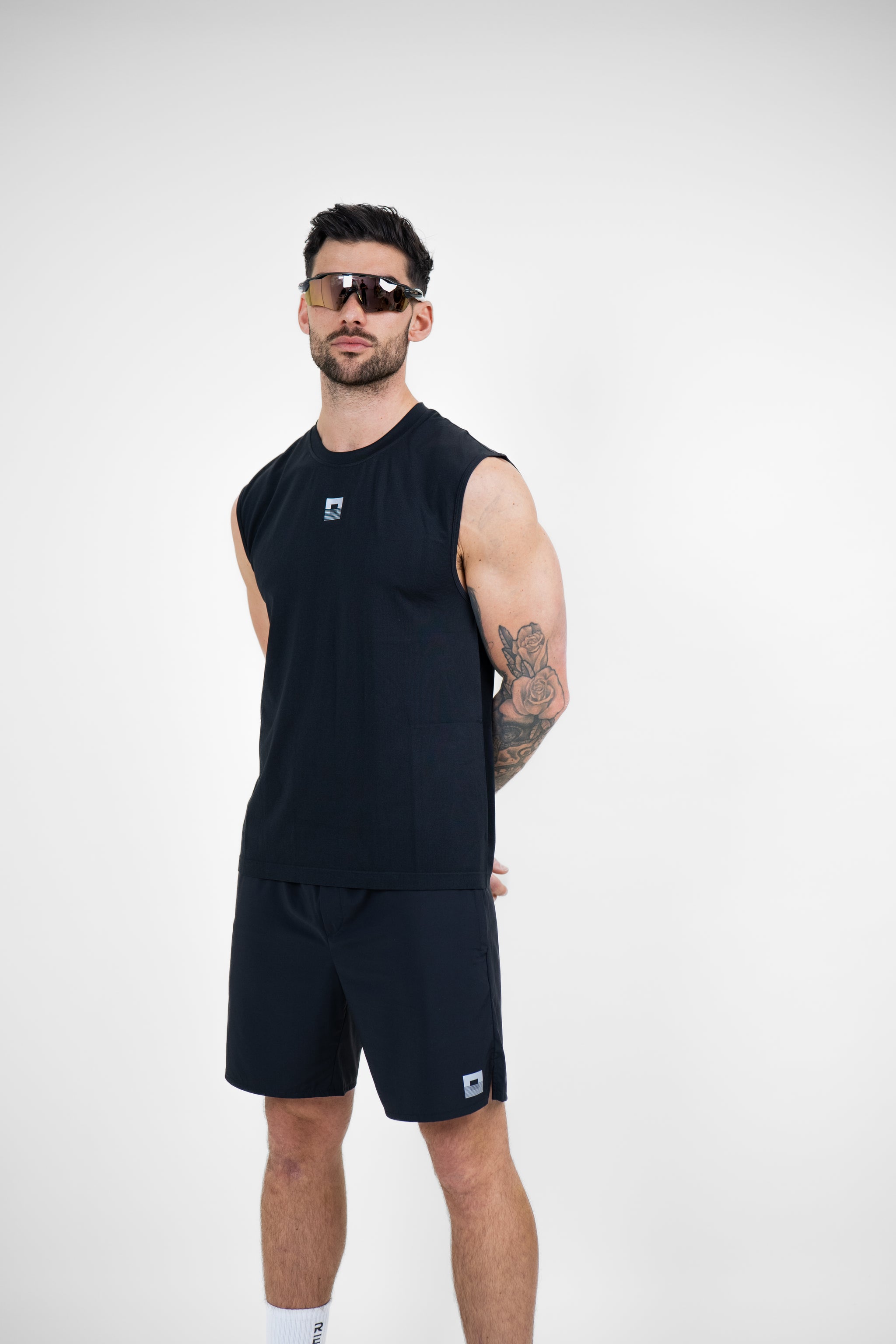 Seamless Black Tank Top